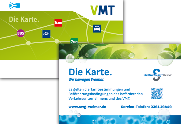 Die elektronische Karte der Stadtwirtschaft Weimar