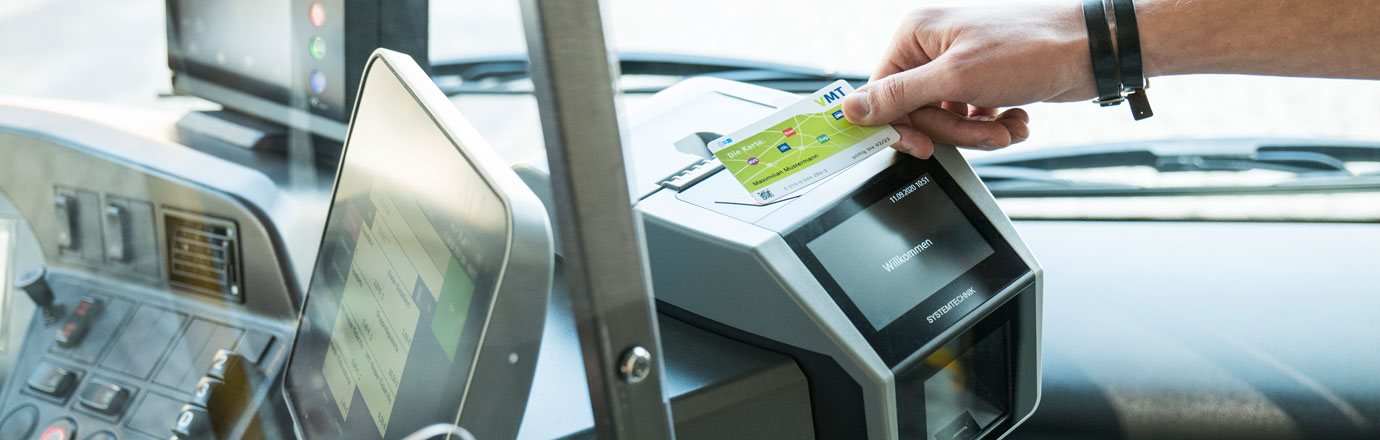 Benutzung der VMT Karte beim Bus-Einstieg